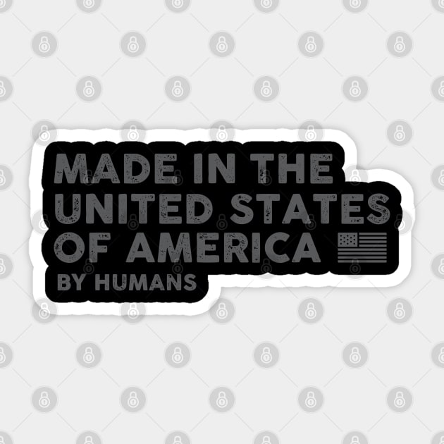 Made In the USA Sticker by artslaves